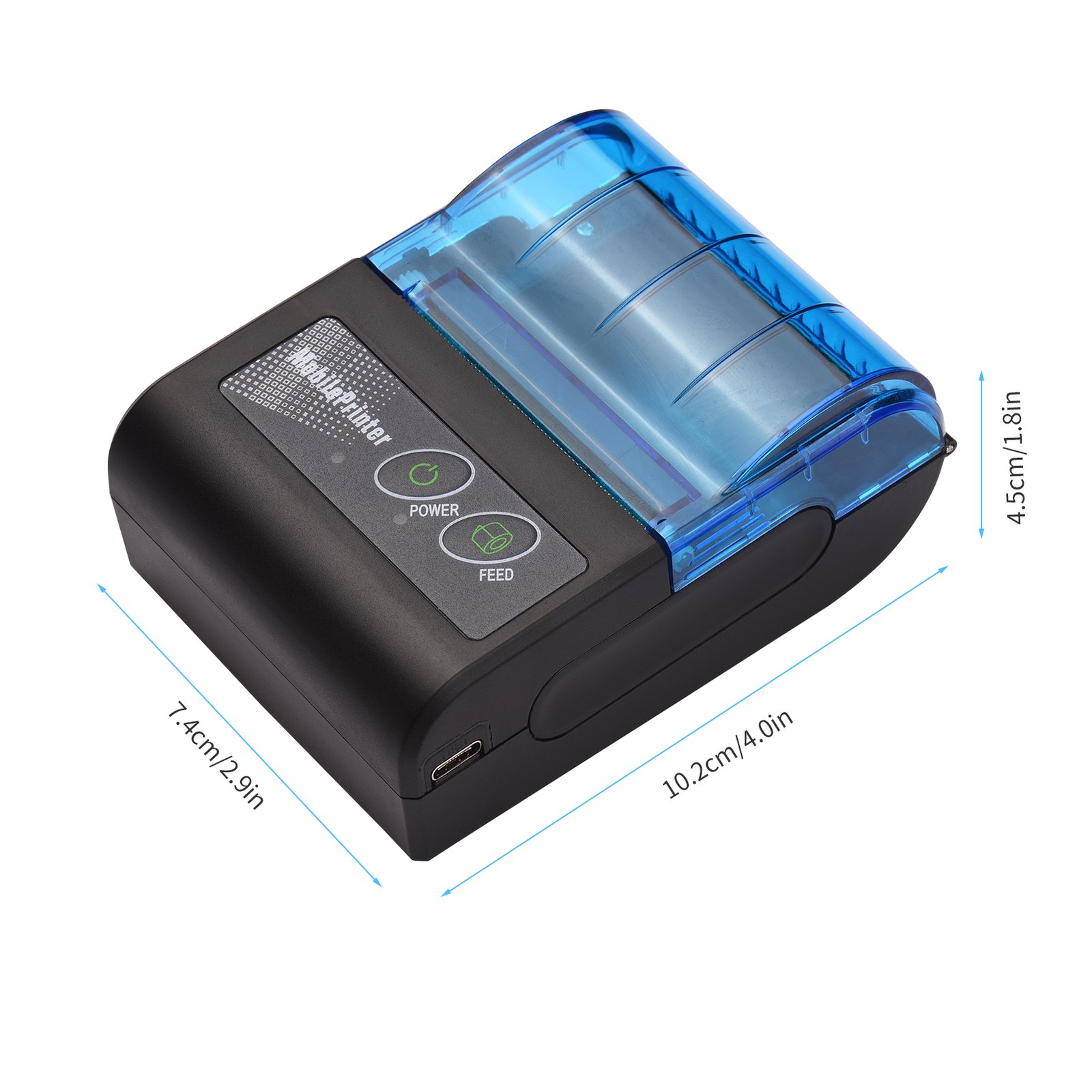 Impresora térmica de recibos de 58mm Bluetooth y USB - Imprenta B